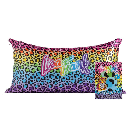 Kitsch Lisa Frank Satin Pillowcase Rainbow Leopard King
