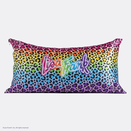 Kitsch Lisa Frank Satin Pillowcase Rainbow Leopard King