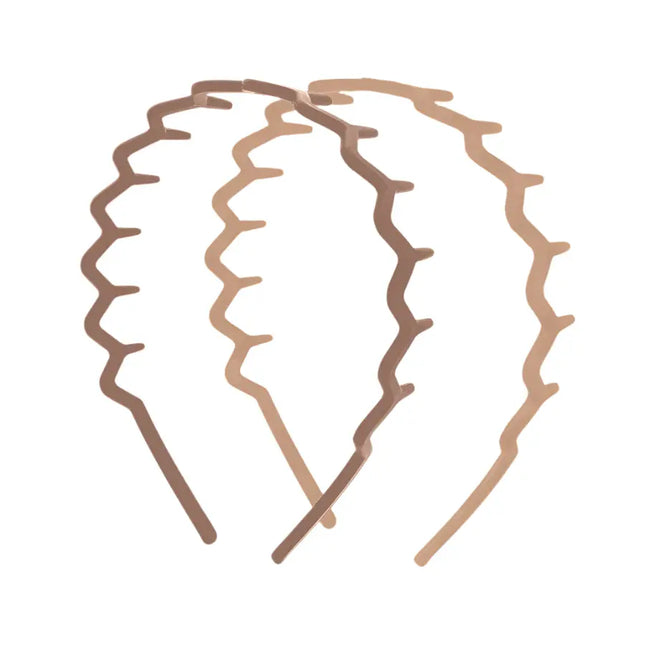 Kitsch Neutral Zig Zag Headbands 2pc