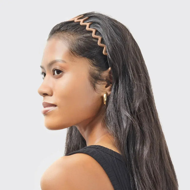 Kitsch Neutral Zig Zag Headbands 2pc