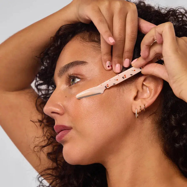 Kitsch Recycled Plastic Dermaplaners 6pc Set Assorted Cherry Blossom