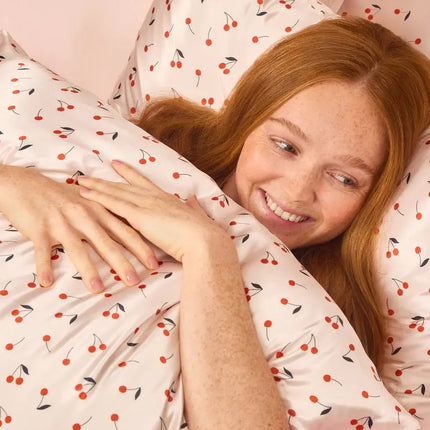 Kitsch Satin Pillowcase King Cherry Print