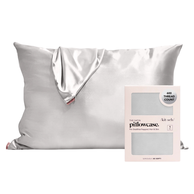 Kitsch Satin Pillowcase Silver