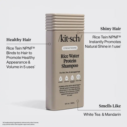 Kitsch Strengthening Rice Water Protein Shampoo