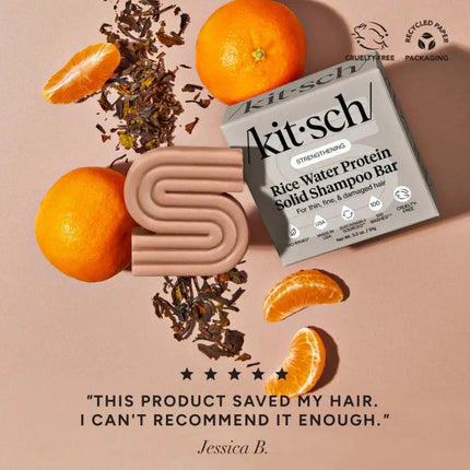 Kitsch Strengthening Rice Water Shampoo & Conditioner Bar Set