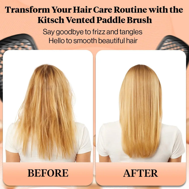 Kitsch Vented Paddle Brush Black