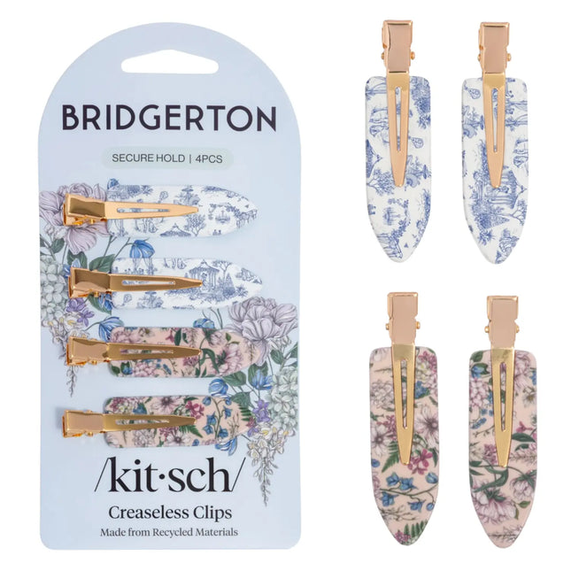 Kitsch x Bridgerton Creaseless Clips Toile In Bloom