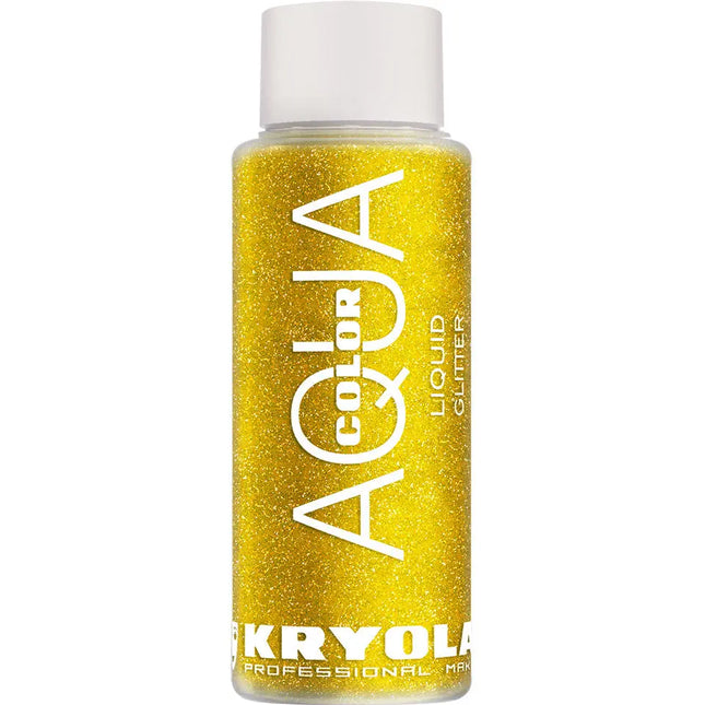 Kryolan Professional Make-up Aquacolor Liquid Glitter Lemon Yellow