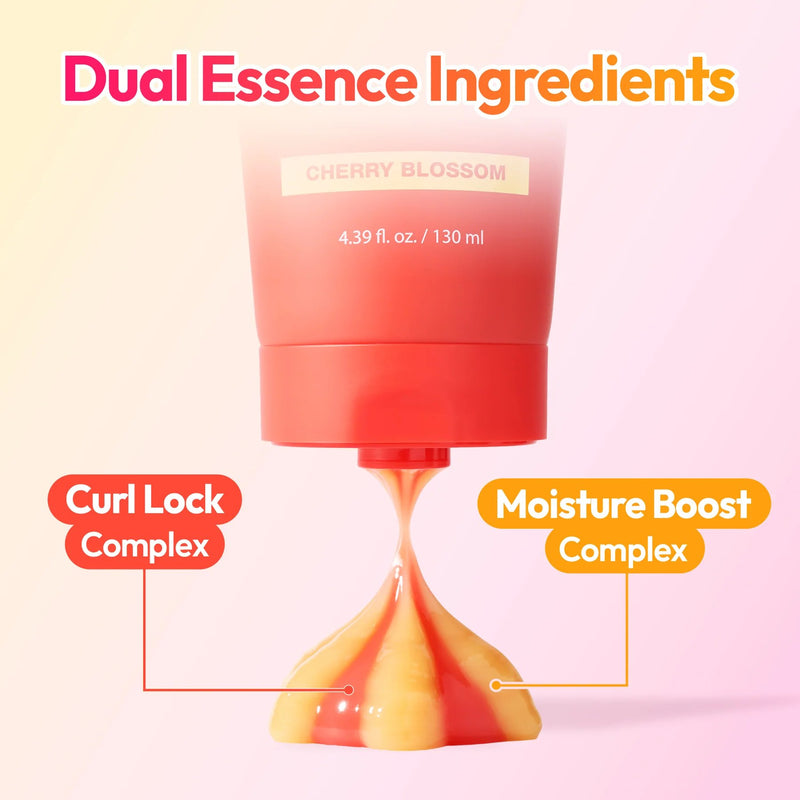 Kundal Dual Essence Curl Cream Cherry Blossom, krullencrème voor definitie, foto 4 van 12