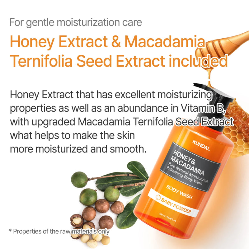 Kundal Honey & Macadamia Pure Body Wash White Musk
