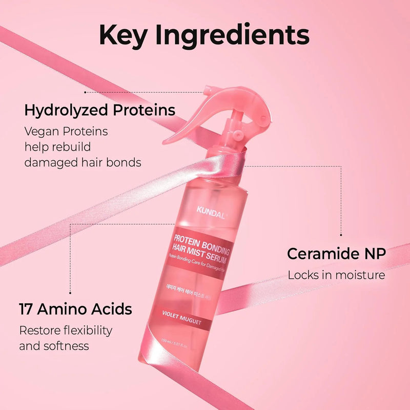 Kundal Protein Bonding Care Hair Mist Violet Muguet