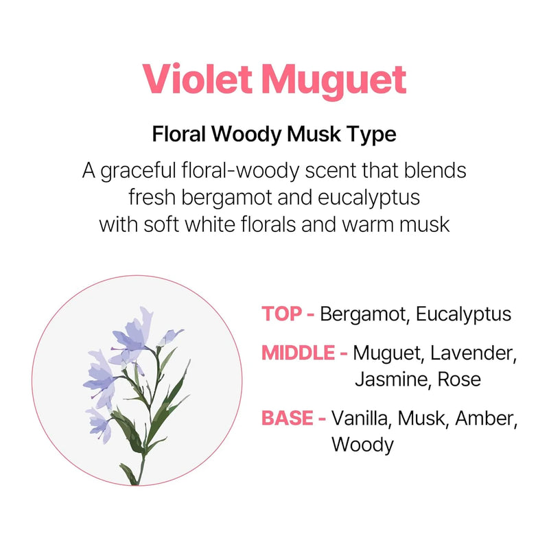 Kundal Protein Bonding Care Hair Mist Violet Muguet