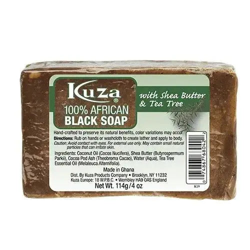 Kuza 100% African Black Soap Tea Tree