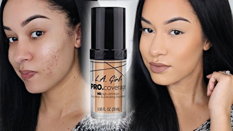 LA Girl HD Liquid Foundation GLM644 Natural, een vloeibare foundation met medium tot volle dekking., foto 3 van 3