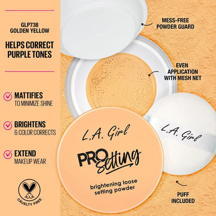 LA Girl Pro Setting Brightening Loose Setting Powder Golden Yellow