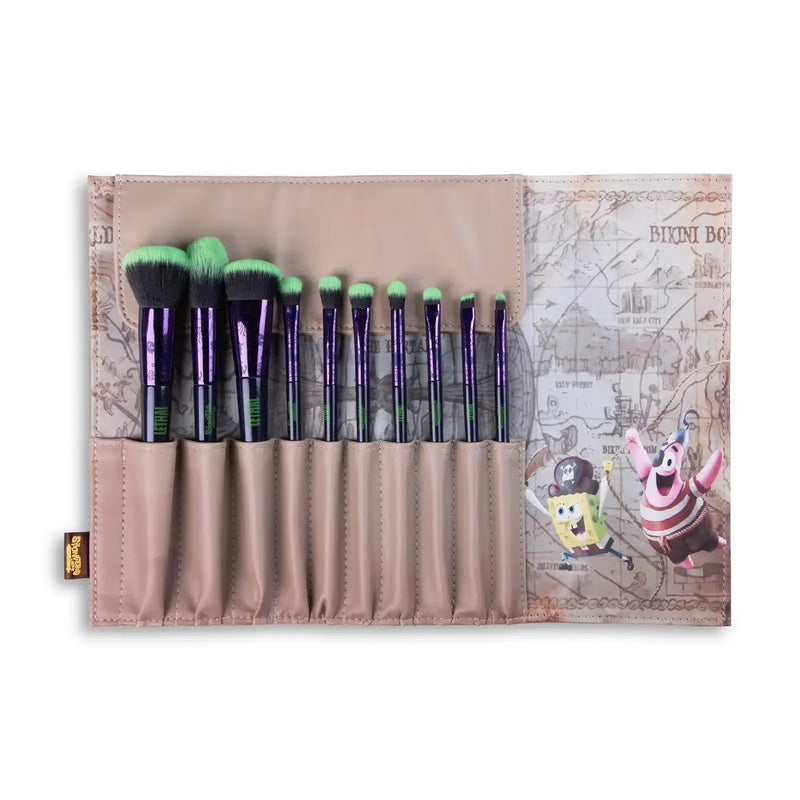 Lethal Cosmetics x SpongeBob The Movie Treasure Map Makeup Brush Set