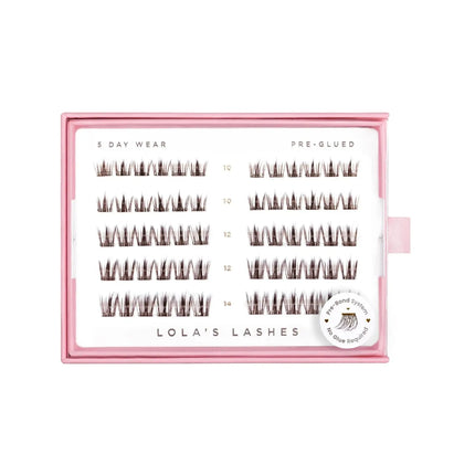 Lola's Lashes Feathered Dark Brown Pre-Glued Lashes