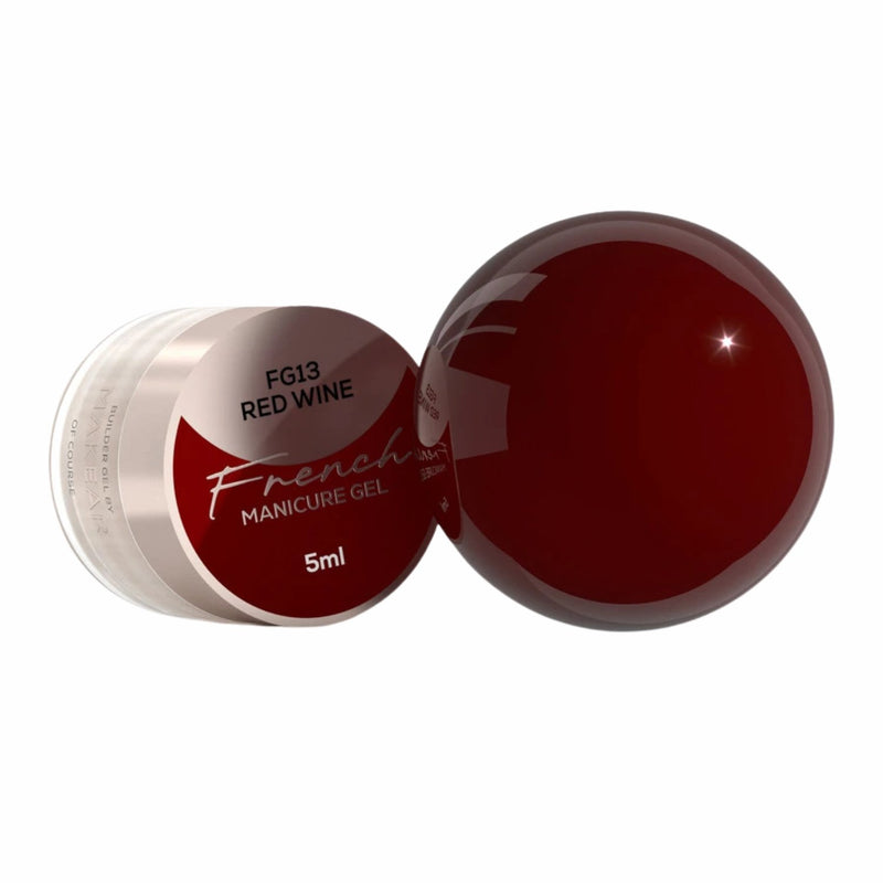 Makear French Manicure Gel FG13 Red Wine, dieprode gellak voor French manicure en nail art