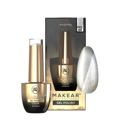 Makear UV Gel Polish MCL03 Silver Purr
