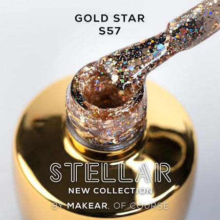Makear UV Gel Polish S57 Gold Star