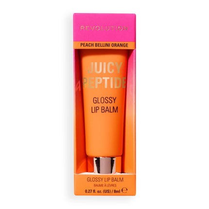 Makeup Revolution Juicy Peptide Lip Balm Peach Bellini Orange