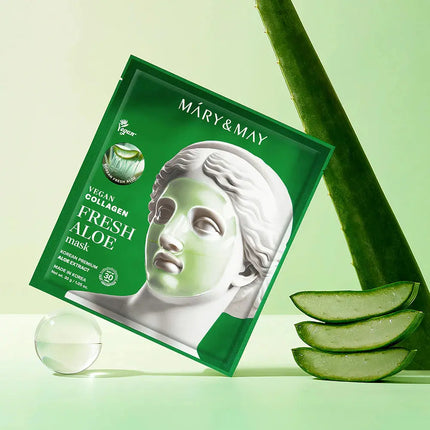 Mary & May Vegan Collagen Fresh Aloe Mask