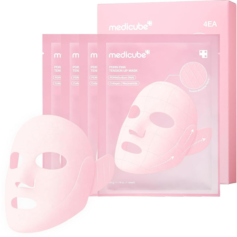 Medicube PDRN PINK LIFT UP MASK 4-Pack, liftend sheet mask