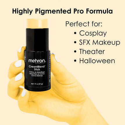 Mehron Makeup CreamBlend Stick Pastel Yellow