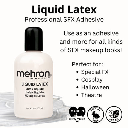 Mehron Makeup Latex Clear 130 ml.