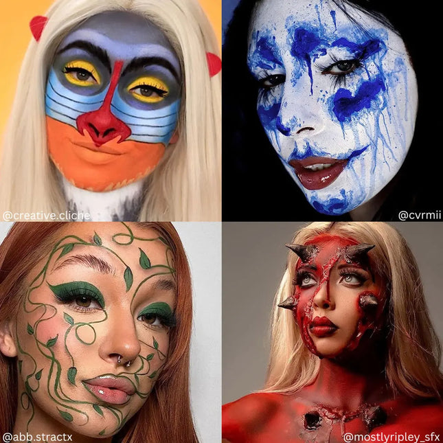 Mehron Makeup Paradise Makeup AQ 8 Color Magnetic Palette Basic Shades