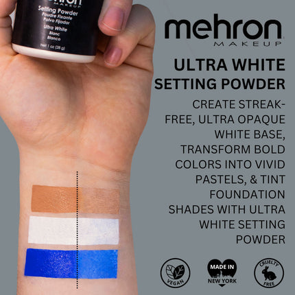 Mehron Makeup Setting Powder Ultra White 28 gr.