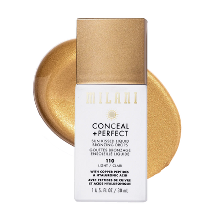 Milani Conceal + Perfect Sun Kissed Liquid Bronzing Drops 110 Light