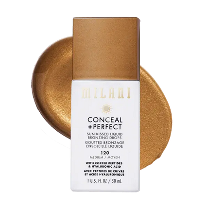 Milani Conceal + Perfect Sun Kissed Liquid Bronzing Drops 120 Medium