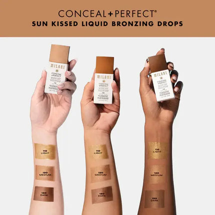 Milani Conceal + Perfect Sun Kissed Liquid Bronzing Drops 130 Dark