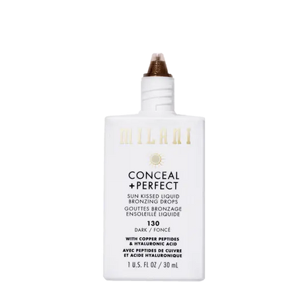 Milani Conceal + Perfect Sun Kissed Liquid Bronzing Drops 130 Dark