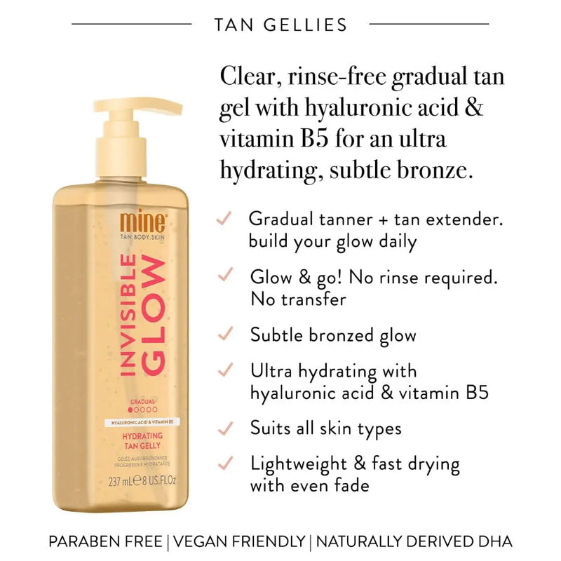 MineTan Invisible Glow Gradual Hydrating Tan Gelly
