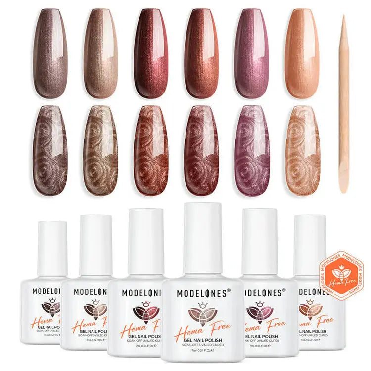 Modelones Gel Nail Polish Set Psychedelic Pearl