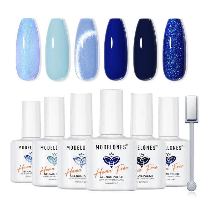 Modelones Gel Nail Polish Set Take My Blues Away