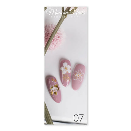 Modena Nails Nail Art Gold Glam Stickers 07