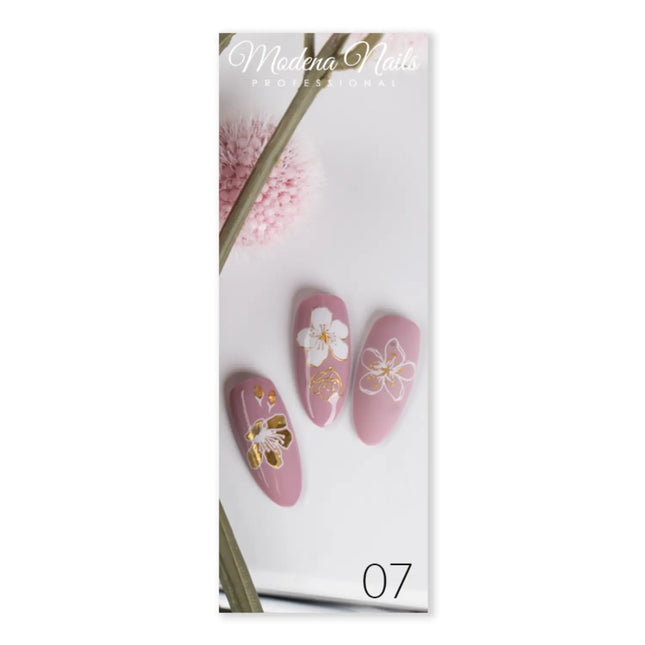 Modena Nails Nail Art Gold Glam Stickers 07