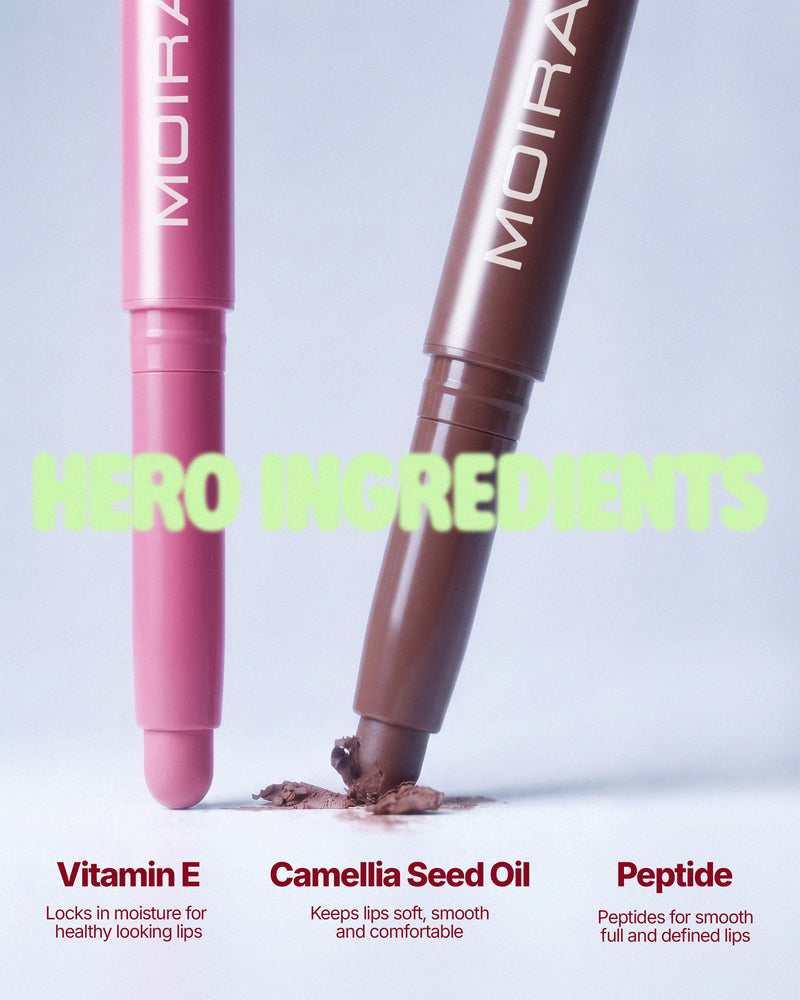 Moira Blur Lip Contour Liner 004 Magnolia, romige soft-focus lipliner voor vollere lippen, foto 6 van 7
