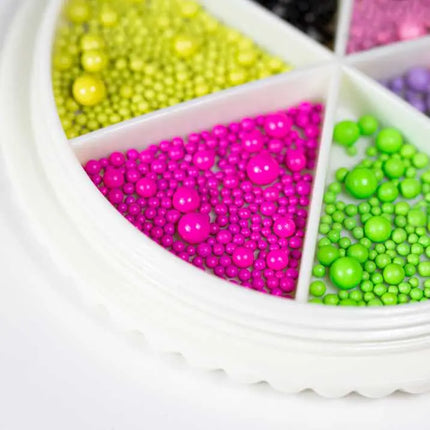 MollyLac Colorful Pearl Beads Palette Box