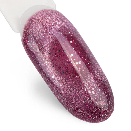 MollyLac Hybrid Gel Polish Cat Eye Foxy Eyes Blink Bling