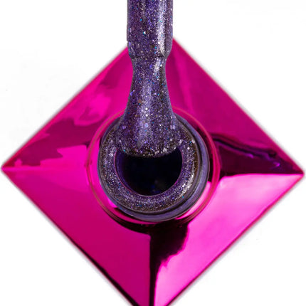 MollyLac Hybrid Gel Polish Cat Eye Foxy Eyes Purple Light