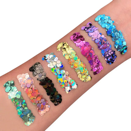 Moon Creations Holographic Chunky Glitter Gel Pink