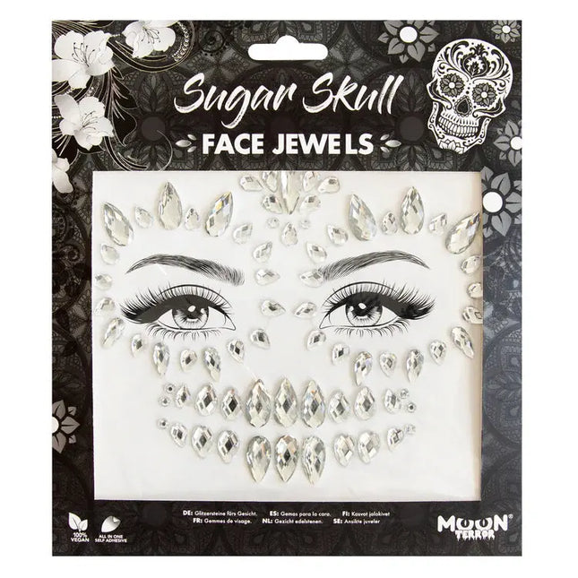 Moon Creations Moon Terror Halloween Face Jewels Sugar Skull