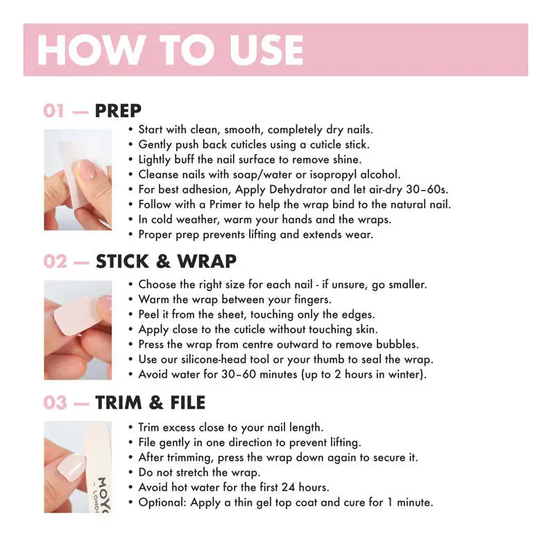 MoYou London Non-UV Gel Wraps Hot Drama