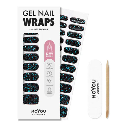 MoYou London Non-UV Gel Wraps Night Code