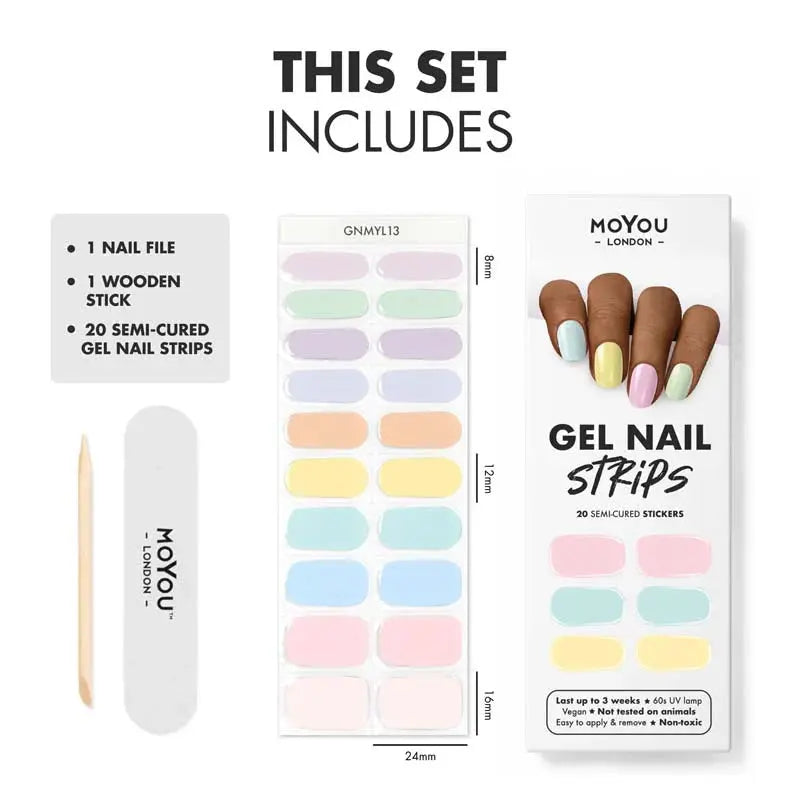 MoYou London UV Gel Strips Pastel Sweets