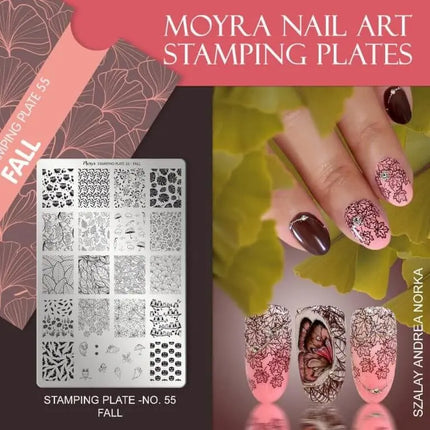 Moyra Stamping Plate No. 55 Fall